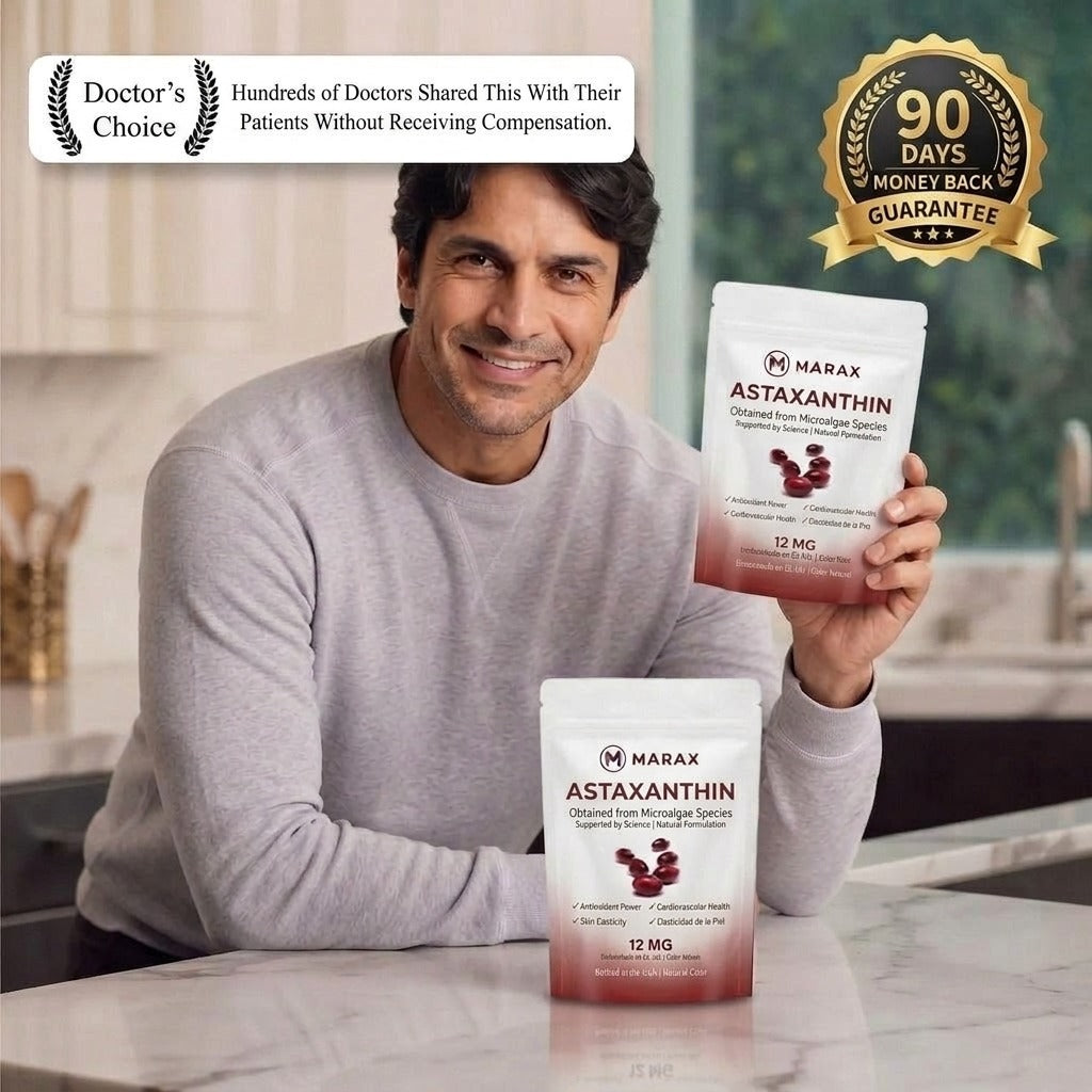 Marax Astaxanthin – Naturally fights oxidative stress to restore balance inside and out.